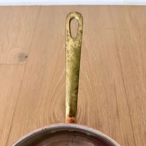 VTG Copper w/ Brass ODI Sauce Pan Korea - 5 1/4” X 3” - Picture 6 of 13